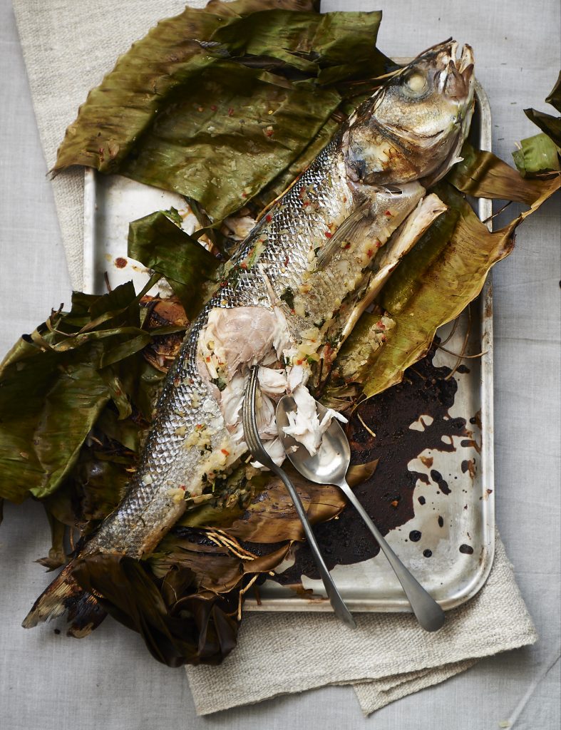 Whole Baked Sea Bass in Banana Leaves My Relationship With Food